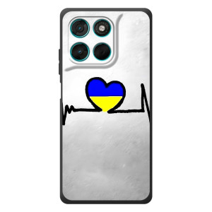 Силіконовий Чохол  на Motorola Moto G77 (Я-Україна) – Українська кардіограма