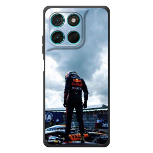 Чехол с прнтом Формула 1 на Motorola Moto G77 – Гонщик 44