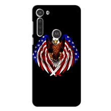 Чехол Флаг USA для Motorola Moto G8 Power – Крылья США