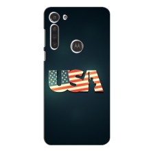 Чехол Флаг USA для Motorola Moto G8 Power (USA)