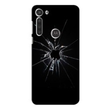 Текстурный Чехол для Motorola Moto G8 Power (Биток стекло)