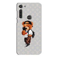Бренднові Чохли для Motorola MOTO G8 - (PREMIUMPrint) (Ведмедик Луі)