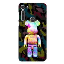Чохли для Motorola MOTO G8 - Bearbrick Louis Vuitton (PREMIUMPrint) (Яскравий Bearbrick)