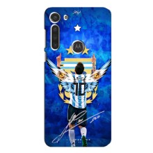 Чехлы для Motorola MOTO G8 (Leo чемпион) (AlphaPrint) (Месси сборная)