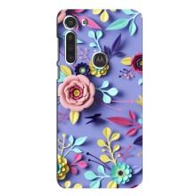 Чохли з квітами для Motorola MOTO G8 (VPrint) (Дизайн квітів)