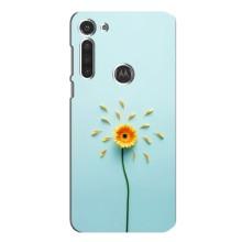 Чохли з квітами для Motorola MOTO G8 (VPrint) (Жовта квітка)