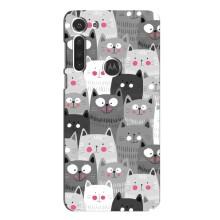 Чехлы с Котиками для Motorola MOTO G8 (VPrint) – Рисованные котики