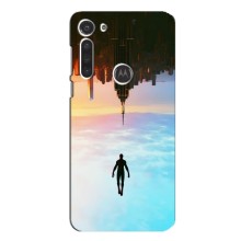 Чохол з людиною павуком для Motorola MOTO G8 - (AlphaPrint) (Людина павук)