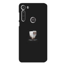 Чехол Майнкрафт на Motorola MOTO G8 (AlphaPrint) Minecraft (Овечка Майнкрафт)