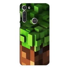 Чехол Майнкрафт на Motorola MOTO G8 (AlphaPrint) Minecraft (текстура Майнкрафт)