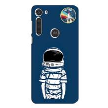 Чехол NASA для Motorola MOTO G8 (AlphaPrint) – Мальчик в шлеме