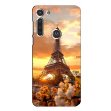 Чохол Ейфелева Вежа Motorola MOTO G8 - (AlphaPrint) (Сонячня вежа)