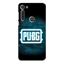 Чеjхол PUBG для Моторола МОТО G8 (AlphaPrint) (Лого PUBG)