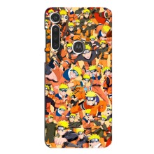 Чехлы с принтом Наруто на Motorola MOTO G8 (Коллаж Наруто)