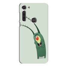 Чехол с картинкой "Одноглазый Планктон" на Motorola Moto G8 (Милый Планктон)