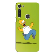 Чехол с Симпсонами для Motorola MOTO G8 (VPrint) (Гомер Симпсон)