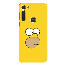 Чехол с Симпсонами для Motorola MOTO G8 (VPrint) (Гомер)