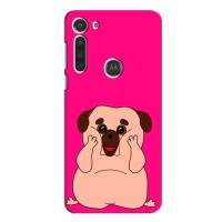 Чехол (ТПУ) Милые собачки для Motorola Moto G8 – Веселый Мопсик