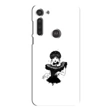 Чехлы Венсдей на Motorola MOTO G8 Уэнсдей (AlphaPrint) (танец Уэнздей)