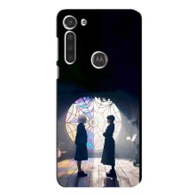 Чехлы Венсдей на Motorola MOTO G8 Уэнсдей (AlphaPrint) (Уэнздей и Инид)