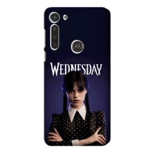 Чехлы Венсдей на Motorola MOTO G8 Уэнсдей (AlphaPrint) (Wednesday)
