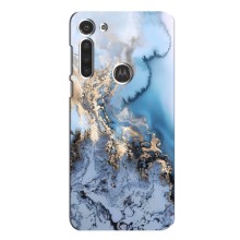 Мраморный чехол на Motorola MOTO G8 (VPrint) (Нежный мрамор)