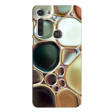 Мраморный чехол на Motorola MOTO G8 (VPrint) (Радужный Мрамор)