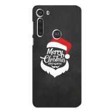 Рождественские Чехлы для Motorola MOTO G8 (VPrint) (Санта Крисмас)