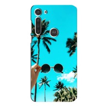 Силіконовий чохол з КАРТИНКАМИ літо для Motorola MOTO G8 (AlphaPrint) (Погляд літо)