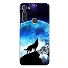 Защитные чехлы для Мото G8 (AlphaPrint) (ХИТ продаж) ВОЛК – Волк на луну