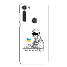Захисні чохли (Призрак Киева) для Motorola MOTO G8 (AlphaPrint) (Льотчик Києва)