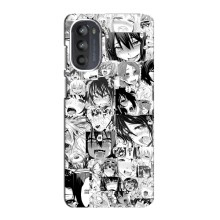 Анимешный чехол для Motorola MOTO G82 (Ahegao manga)