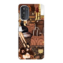 Чехол Стиль Louis Vuitton на Motorola MOTO G82 (Мода Луи Виттон)