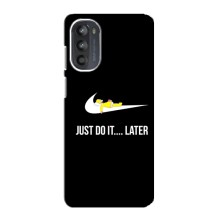 Силиконовый Чехол на Motorola MOTO G82 с картинкой Nike (Later)