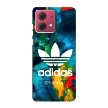 Чохли Адидас для Motorola MOTO G84 (AlphaPrint) (Яскравий Адідас)