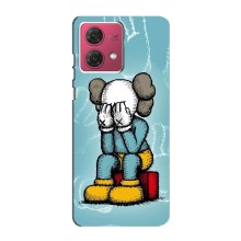 Чохли для Motorola MOTO G84 - Bearbrick Louis Vuitton (PREMIUMPrint) (Плач Bearbrick)