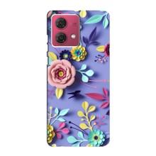 Чохли з квітами для Motorola MOTO G84 (VPrint) (Дизайн квітів)