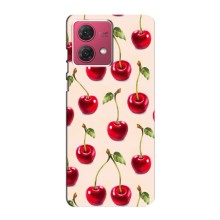 Чохли з фруктами для Motorola MOTO G84 (VPrint) (Черешня)