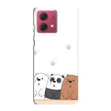 Чохли з зображенням різних тварин на Motorola MOTO G84 (Здивовані ведмедики)