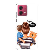 Чохол з друком для Motorola MOTO G84 - (Мама з дитинкою) (AlphaPrint) (Мама з синочком)
