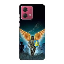 Чехлы с картинкой ЗСУ для Motorola MOTO G84 (AlphaPrint) (Солдат ЗСУ)