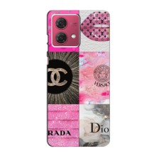 Чехол (Dior, Prada, YSL, Chanel) для Motorola MOTO G84 (Модница)