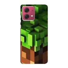 Чохол Майнкрафт на Motorola MOTO G84 (AlphaPrint) Minecraft (текстура Майнкрафт)