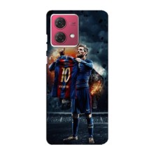 Чехол Месси футболист для Motorola MOTO G84 – Месси с футболкой