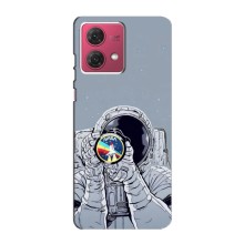 Чохол NASA для Motorola MOTO G84 (AlphaPrint) (Космонавт фото)