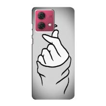 Чохол з принтом для Motorola MOTO G84 (AlphaPrint - Знак сердечка)