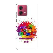 Чохли Амонг Ас для Motorola MOTO G84 (AlphaPrint) (Яскравий АмонгАс)