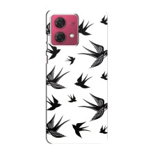 Чохол з пташками на Motorola MOTO G84 (VPrint) (Ластівки)