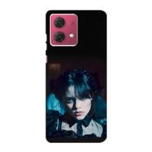 Чохли Венсдей на Motorola MOTO G84 Уенсдей (AlphaPrint) (погляд Венздей)