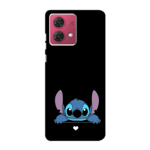 Чехол с принтом Стич на Motorola MOTO G84 (Стич на черном)